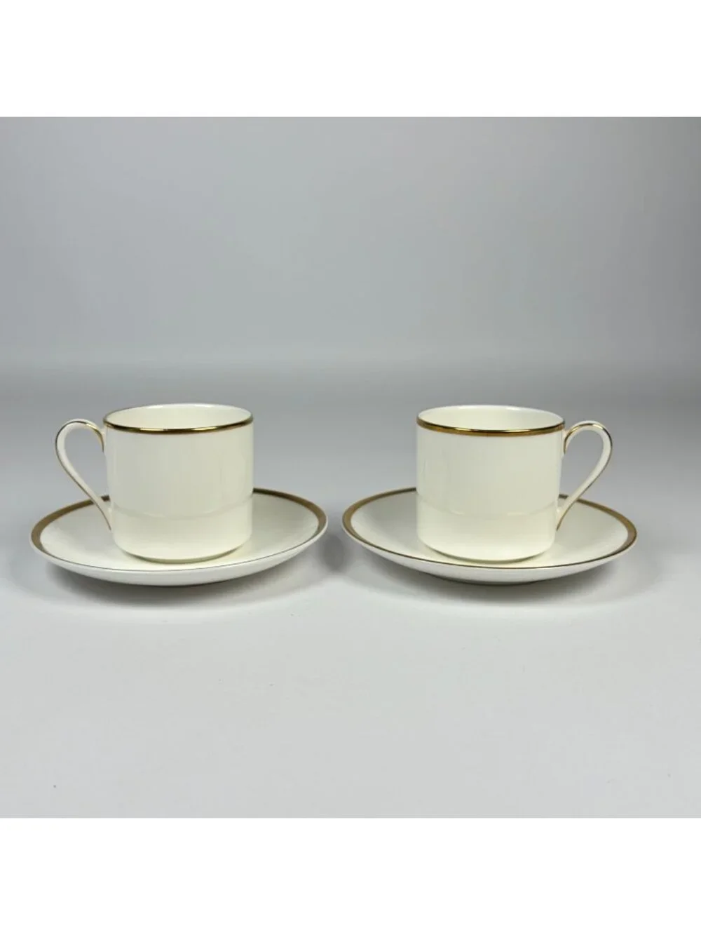 2 Royal Doulton 'Alice' Bone China Demitasse Cup & Saucer Sets H5122